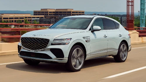 2xBlack Roof racks for Genesis GV80 Coupe 2024 - 2025 Aerodynamic Cross bars - Picture 3 of 3