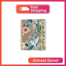 Lined Spiral Journal Notebook for Women Men - 100 Pages College Ruled Notebook