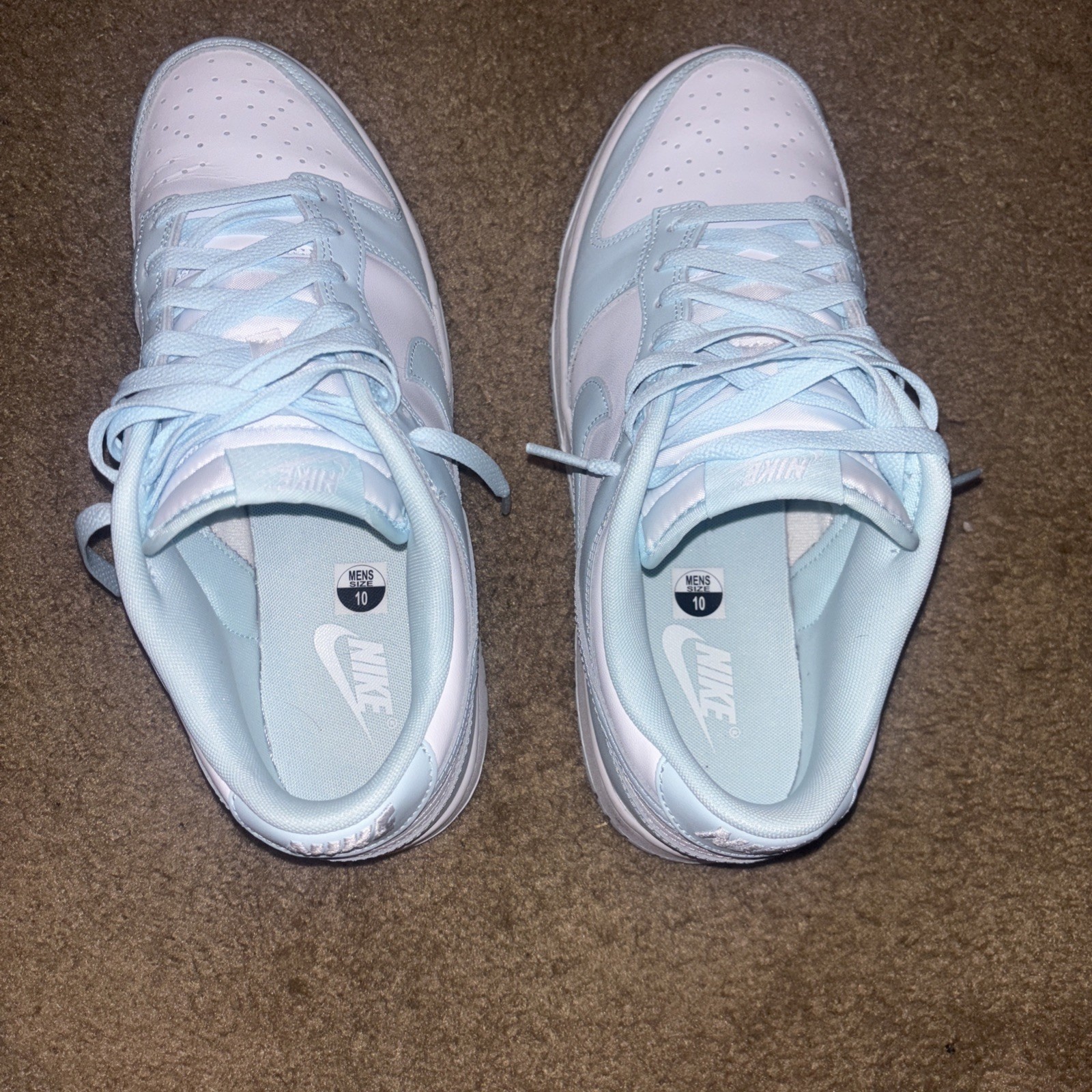 SAOLA Nike Dunk Low Sneakers Uomo Glacier Blu Bianco Taglia 10 DV0833 104