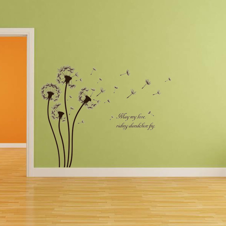 Wall Art Wall Stickers Dandelion Wall Decals Floral Wall Stickers eBay