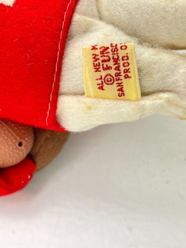 Vintage Japan Wired Framed Plush Football Bear Fun Farm San Fransico CA 8" - Picture 6 of 7