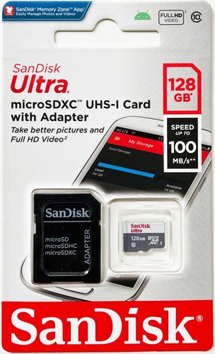 SanDisk Ultra 32/128/256 GB microSD Memory Card + SD Adapter, Free Delivery - Picture 13 of 23