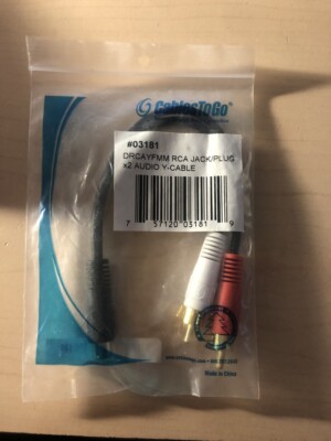  Cables To Go CTG RCA Audio Y-Cable # 03181
