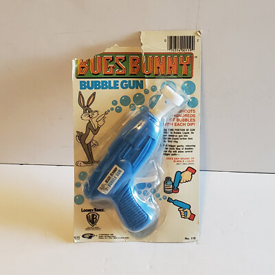 Bugs Bunny Bubble Gun Vintage 1984 Gordy Warner Bros Looney Tunes Toy Water Gun