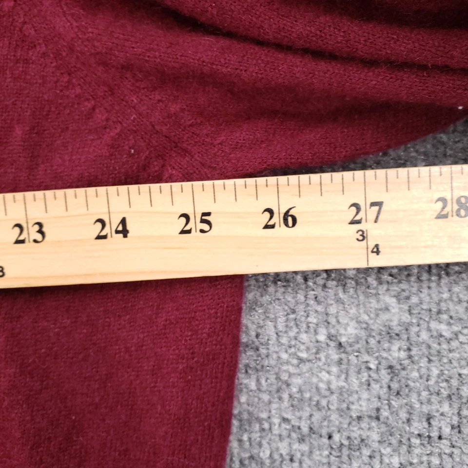 Apt 9 Sweater Mens L Large Red Cashmere Crew Neck Pullover Long Sleeve Knitted - Image 3 of 4