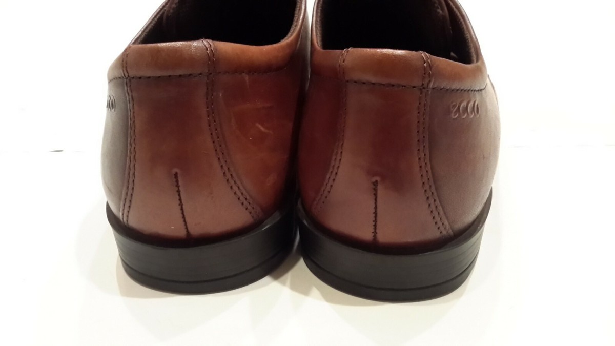 ECCO EU 44 US 10-10.5 Brown Leather Lace Up Oxford Shoes Orig $225 Ecco Men main image 2