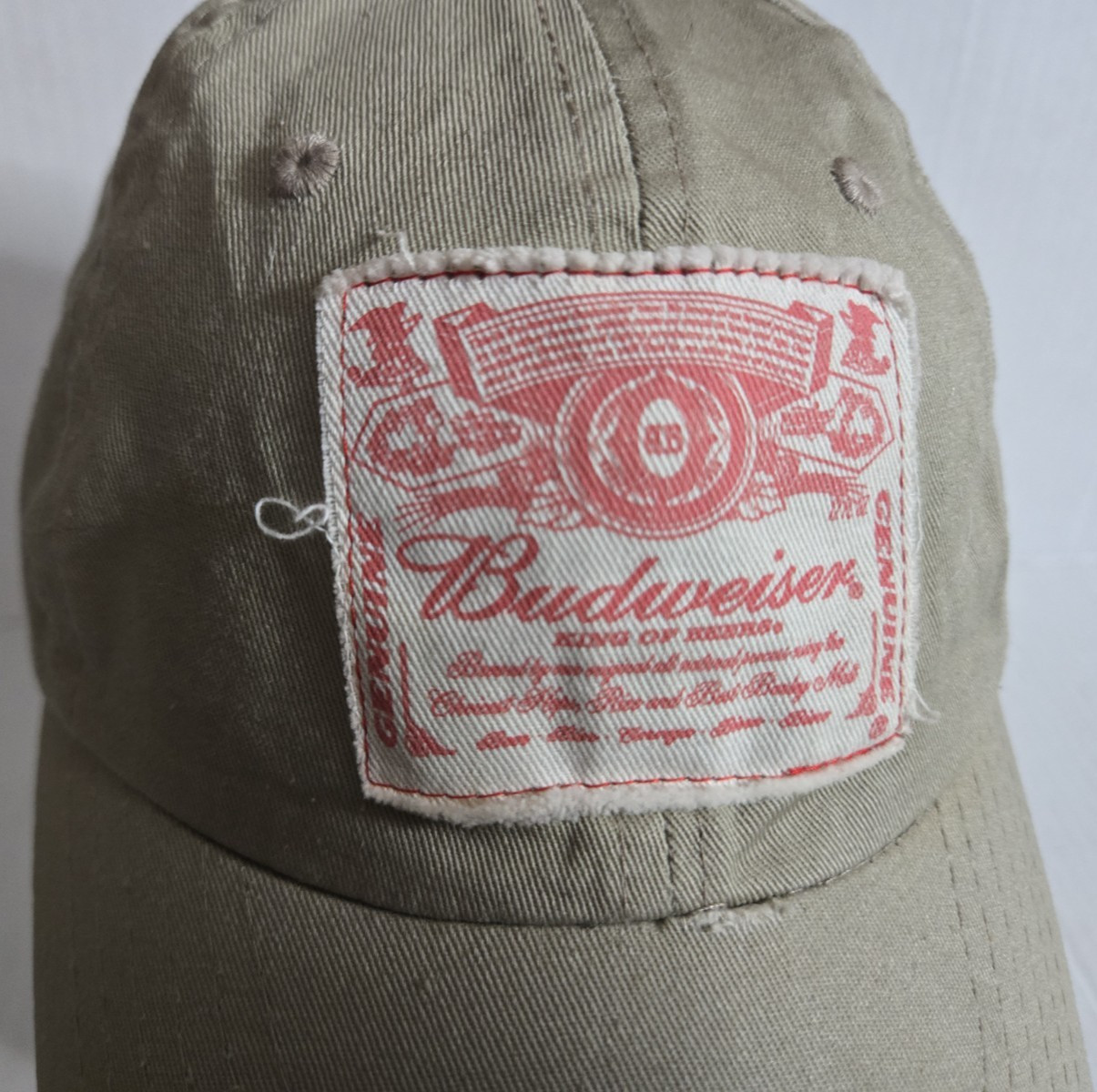 Budweiser Beer Patch Beige Adjustable Baseball St… - image 6