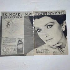 Vintage Print Ad Buf-Puf Singles Morgan Brittany 2 page clipping 1985