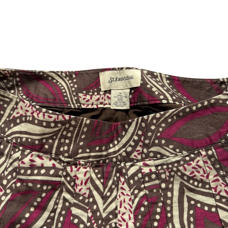 Falda De Colección St. John’s Bay 10 Paisley Boho Cottagecore Campesina Pradera Country Y2K Foto 2 de 4