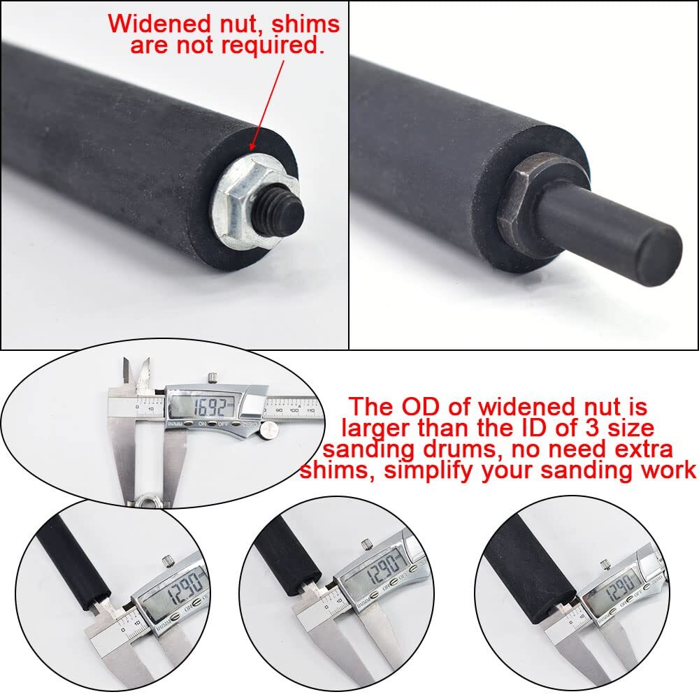 scottchen PRO Spindle Sander Adaptor 4-1/2" x 1/2" with Rubber Sanding Drum K...