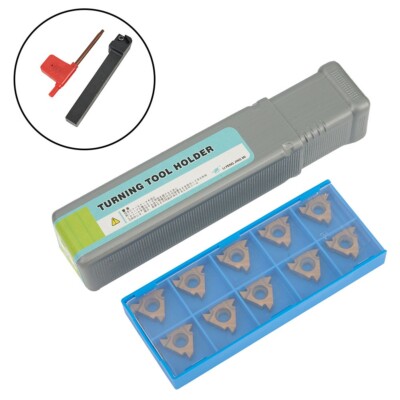 SER1212H16 12mm Lathe CNC Cutting Tool Holder+10Pcs 16ER AG60 Threading Insert