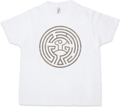 MAZE Kids Boys T-Shirt Westworld Labyrinth Circle Tattoo Head The