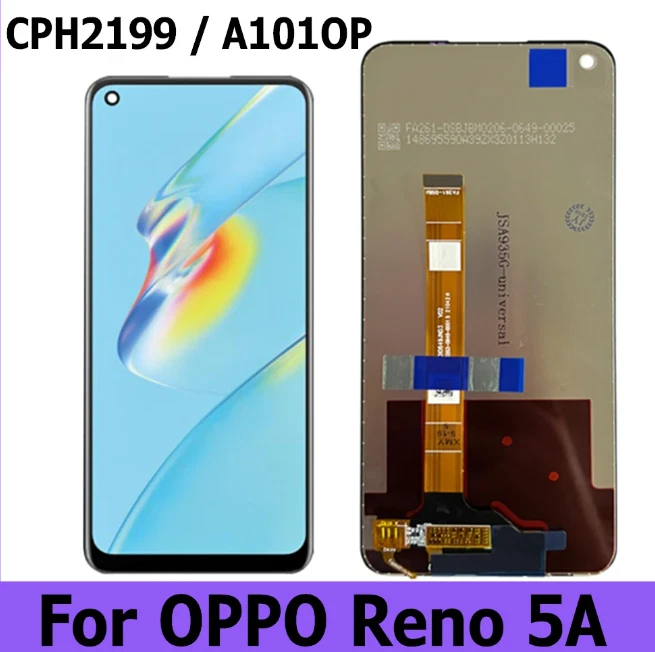 For OPPO Reno 5A CPH2199 LCD Display Touch Screen Digitizer Assembly  Replacement