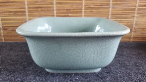 RARE Starbucks Celadon Crackle Glaze Serving Bowl Candy Dish ADVERTISING - Picture 1 of 5
