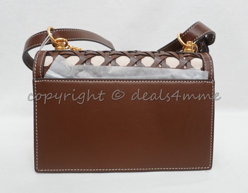 Tory Burch 90467 Miller Basketweave Small Shoulder Bag in Star Anise MSRP $ 658 - Picture 4 of 12