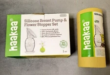 Haakaa NEW (Generation 2) Silicone Breast Pump with Stopper in White