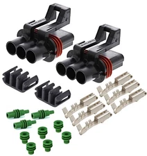 Delphi Metri 3-PIN for Polaris 2018-19 Ranger EPS Pulse BUSS BAR Plug (2 Set)