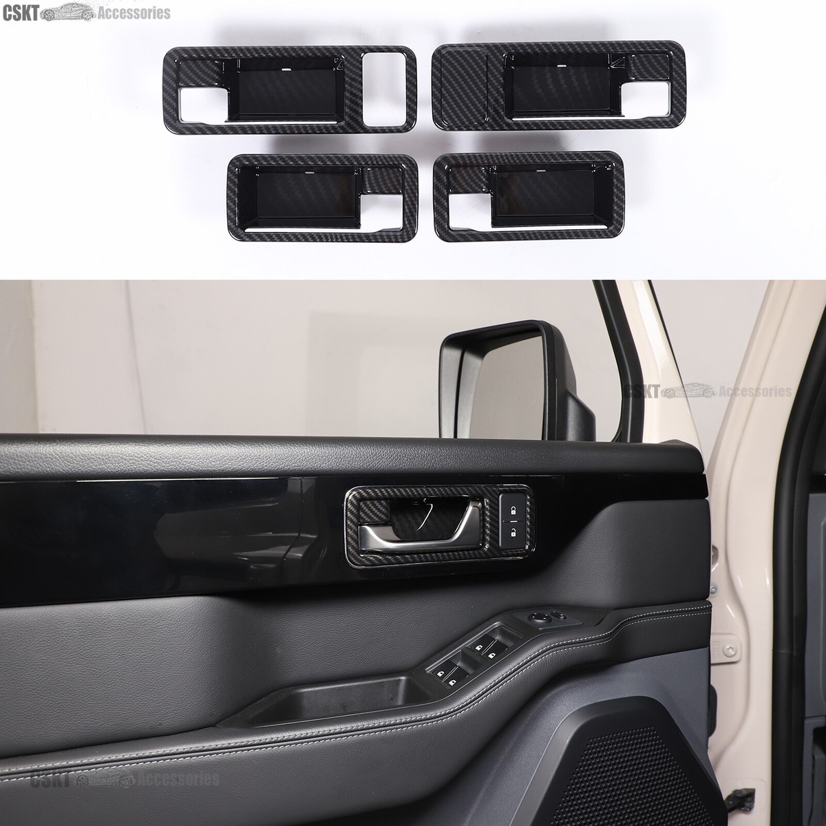 Fits 24-26 Ineos Grenadier Interior Door Handle Bowl Trim Cover
