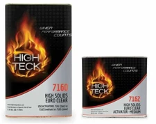 HIGH TECK 7160 HIGH SOLIDS EURO CLEAR COAT 2:1 MIX  7.5L  (2 GAL) WITH ACTIVATOR