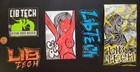 LIB TECH snowboard Jamie Lynn 2014 5 Pack Logo Stickers Flawless New Old Stock