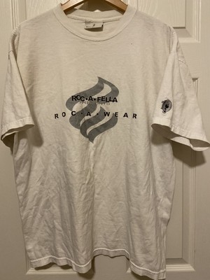 Vintage Late 90s Original Rocawear Roc-a-fella t-shirt XL white | eBay