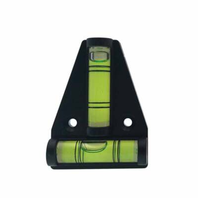 2x Spirit Level Caravan RV Bubble Leveler Camper Car Trailer T-Typ Boot Schwarz