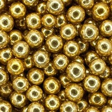 High Shine 6mm Gold Pearls - 30g Edible Pearls for Cakes - Pearl Cake Sprinkles 