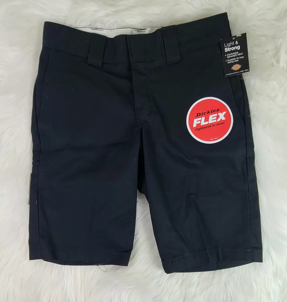 Dickies Flex 11 Relaxed Fit Work Shorts Black SZ(29)