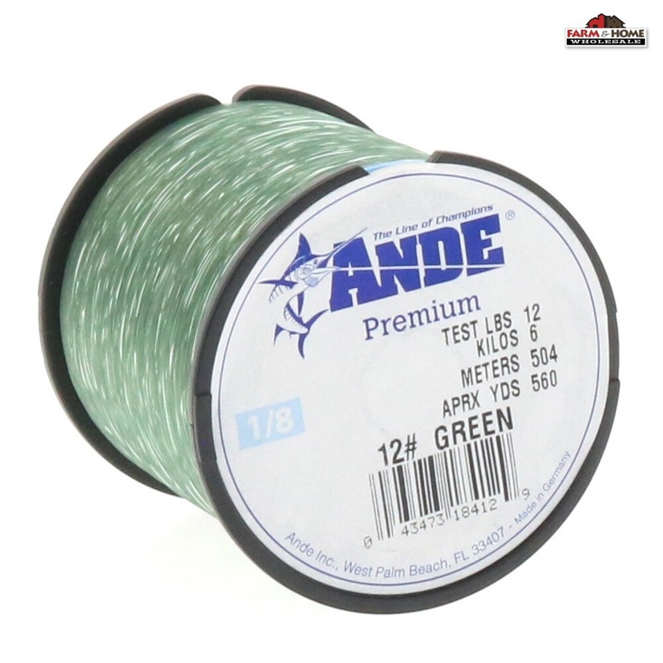 Ande Mono Fishing Line 12lb 560yds Green NEW eBay