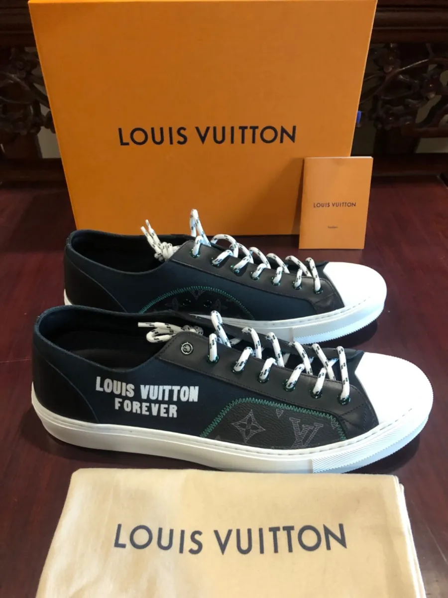 New Louis Vuitton Forever Black Tattoo Sneakers - 12.5 US - 11.5