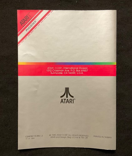 Atari Game Program Instruction Booklet - Phoenix - Very Good !!! - Picture 2 of 2