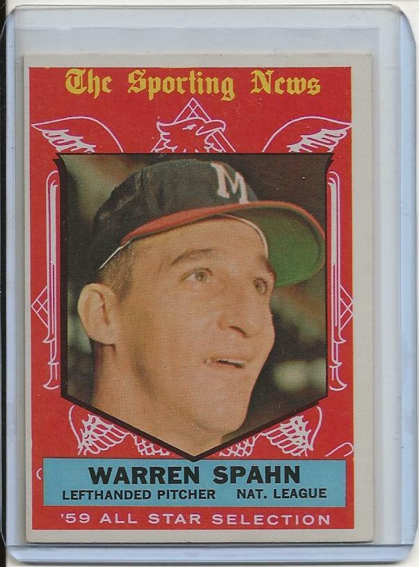1959 Topps High Number Warren Spahn #571 Baseball Card