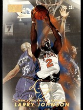 1998-99 Skybox Premium #63 LARRY JOHNSON New York Knicks B4