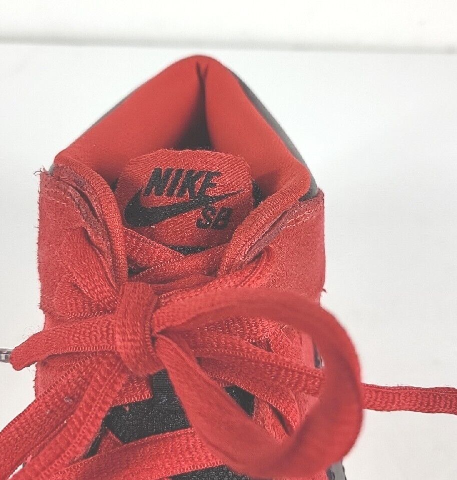 Nike SB Dunk Mid Men's sz 9.5 VNDS Sport Red Black 314383 Nike SB Dunk Mid Men's sz 9.5 VNDS Sport Red Black 314383