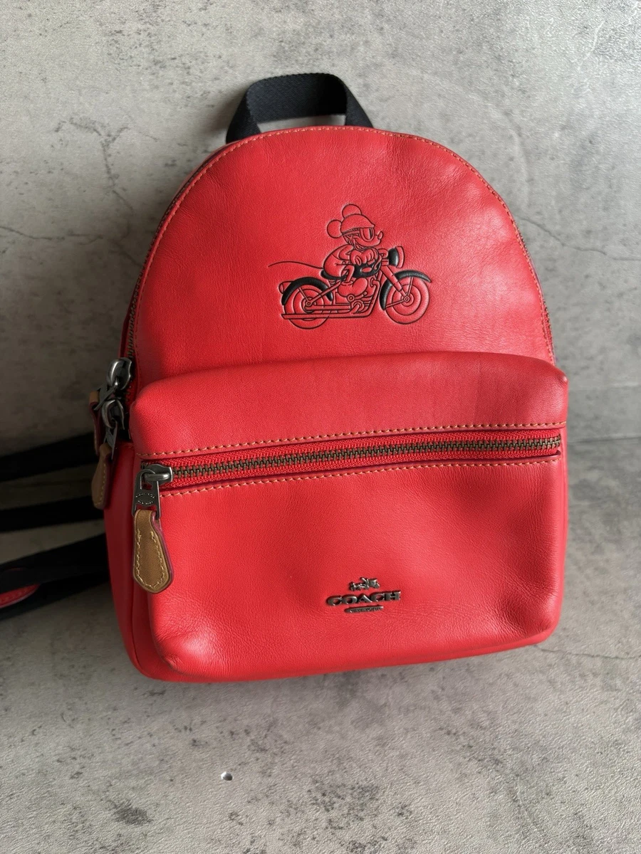 Coach Mickey Mouse Backpack Red Coach Disney Mickey Mouse X Keith Haring Small West Backpack Coach Mickey Mouse Backpack Red Coach Disney Mickey Mouse X Keith Haring Small West Backpack