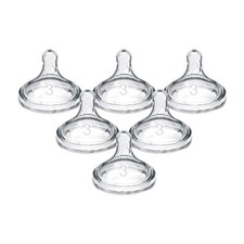 6 PK Dr. Brown's Natural Flow Level 3 Wide-Neck Baby Bottle Nipple, Medium-Flow