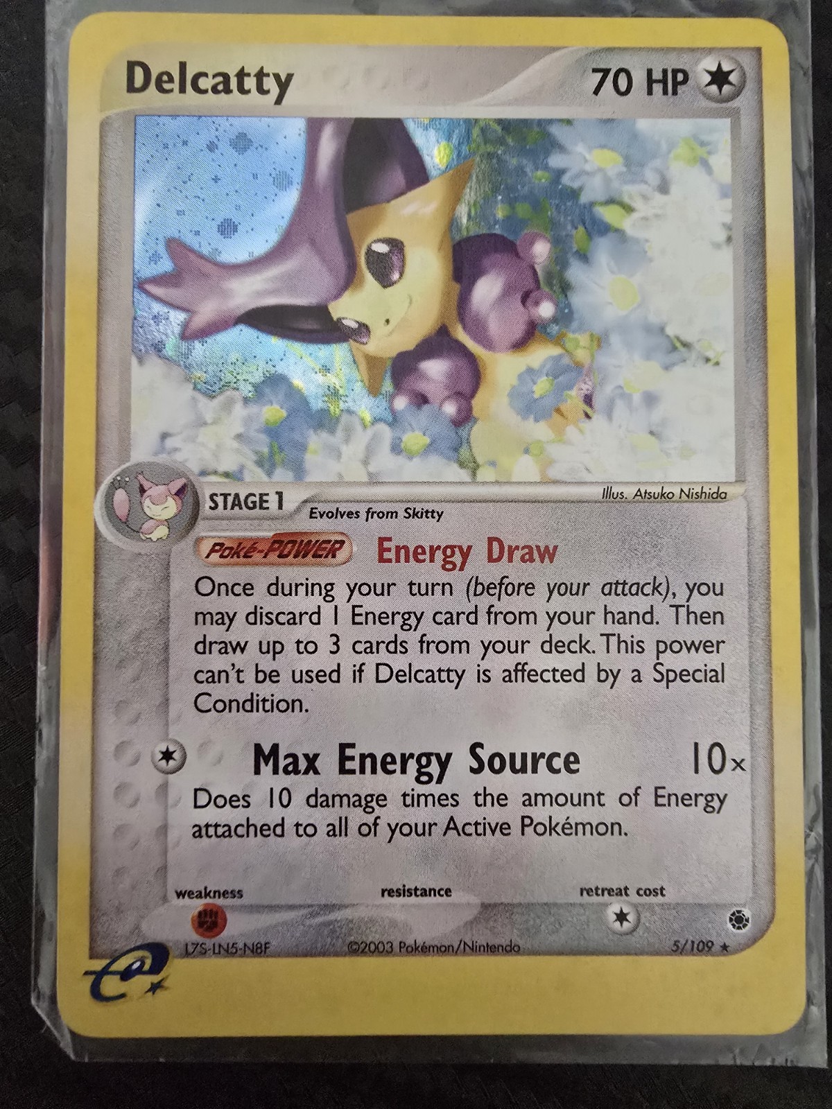 Delcatty - 5/109 - Pokemon Ex Ruby & Sapphire Holo Card NM