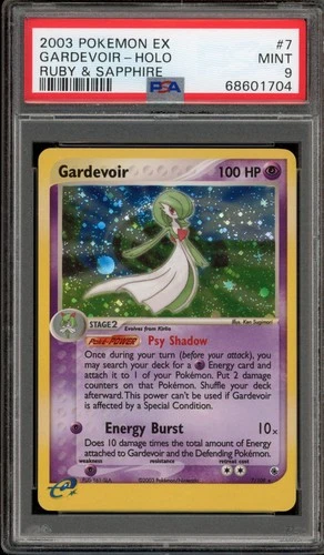 Pokemon Gardevoir EX Ruby & Sapphire Holo Rare #7 PSA 9 Mint