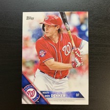 2016 Topps #565 Matt den Dekker Washington Nationals
