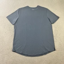 Jack Archer Anytime Short Sleeve T Shirt Mens XL Blue Curved Hem Soft Stretch