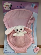 Baby Doll Carrier pink By Giggle scape Incl. Mini Plush Dolls Up To 14in