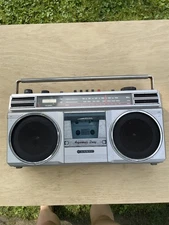 Sanyo Radio Cassette Player Boombox Model M9705A Tested RADIO ONLY