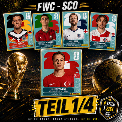 Panini FIFA WM 2026 Sticker Einzelsticker freie Auswahl 1/4
