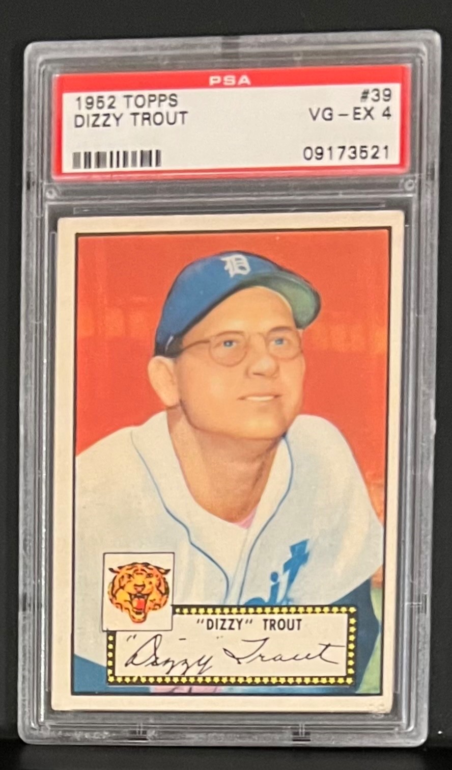 1952 Topps Dizzy Trout #39 PSA4