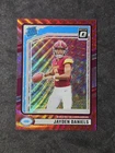 2024 Panini Donruss - Rated Rookie Jayden Daniels #389 Optic Preview Red Wave RC