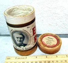 vintage EMPTY Edison Record box Only no cylinder, 8582, good condition!