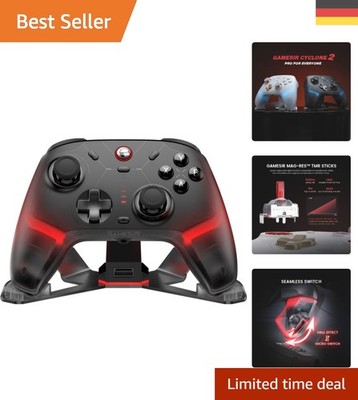Cyclone 2 PC Controller mit 1000Hz RGB Beleuchtung und intelligenter Ladestation