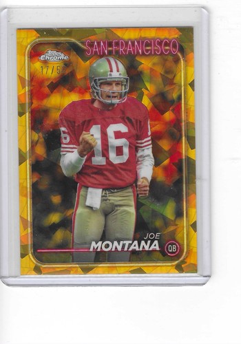 2024 Topps Chrome Sapphire Edition - Joe Montana #177 Gold /50