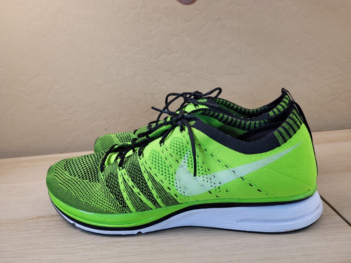Nike Flyknit Trainer Sz 11.5 Dark Green Size 10.5 Size 11.5 - Nike Flyknit Trainer Dark Green for sale online  main image 3