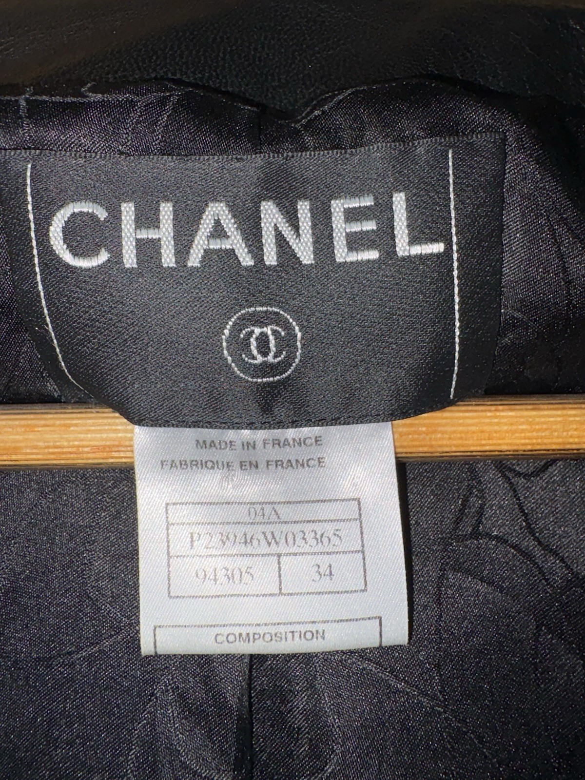 Chanel Black Lambskin Leather Jacket Sz 34/US 2 XS Ruffle Collar Excellent SEE! thumbnail 20